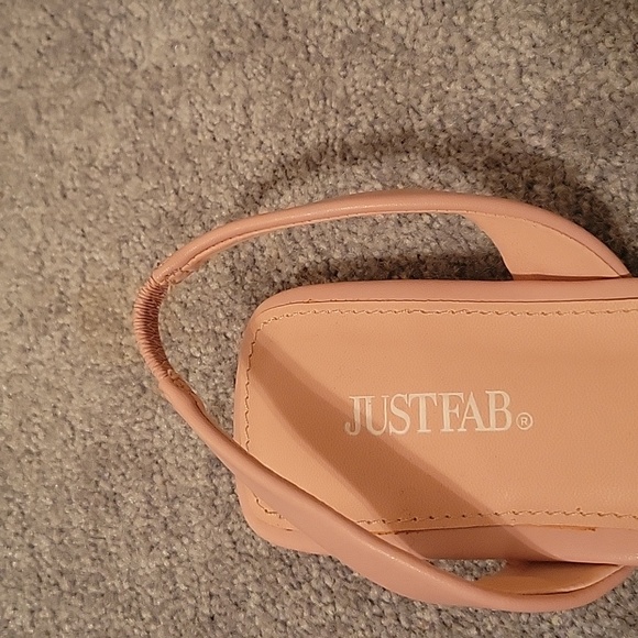 JustFab Flat Pink Shoes 8.5 - Picture 2 of 4